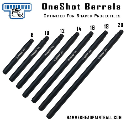 Hammerhead OneShot Barrel (AutoCocker Thread Length 3 inch to 20 inch)