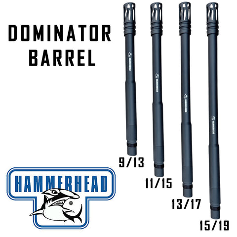 Dominator Auto Cocker Barrel Kit With Fin and Muzzle (Optional 9/13 Inch, 11/15 Inch, 13/17 Inch, 15/19 Inch)