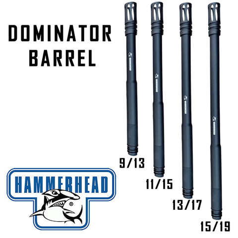 Dominator Tippmann 98 Barrel Kit With Fin and Muzzle (Optional 9/13 Inch, 11/15 Inch, 13/17 Inch, 15/19 Inch)